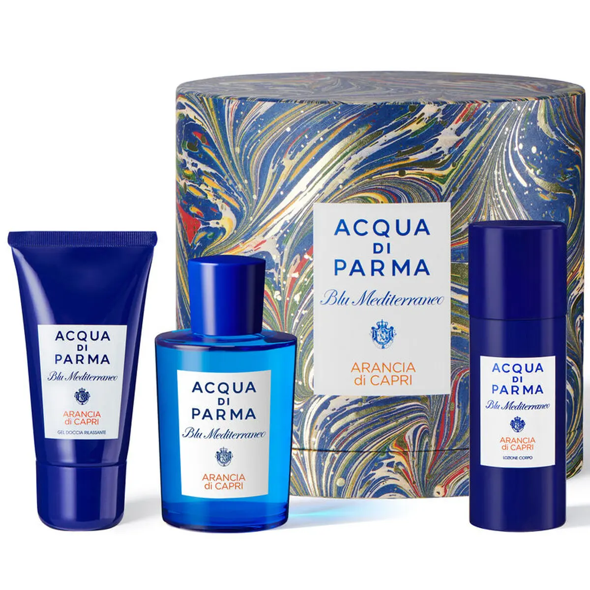 Cofanetto Profumo Unisex Acqua Di Parma Blu mediterraneo Arancia Di Capri EDT 3 Pezzi