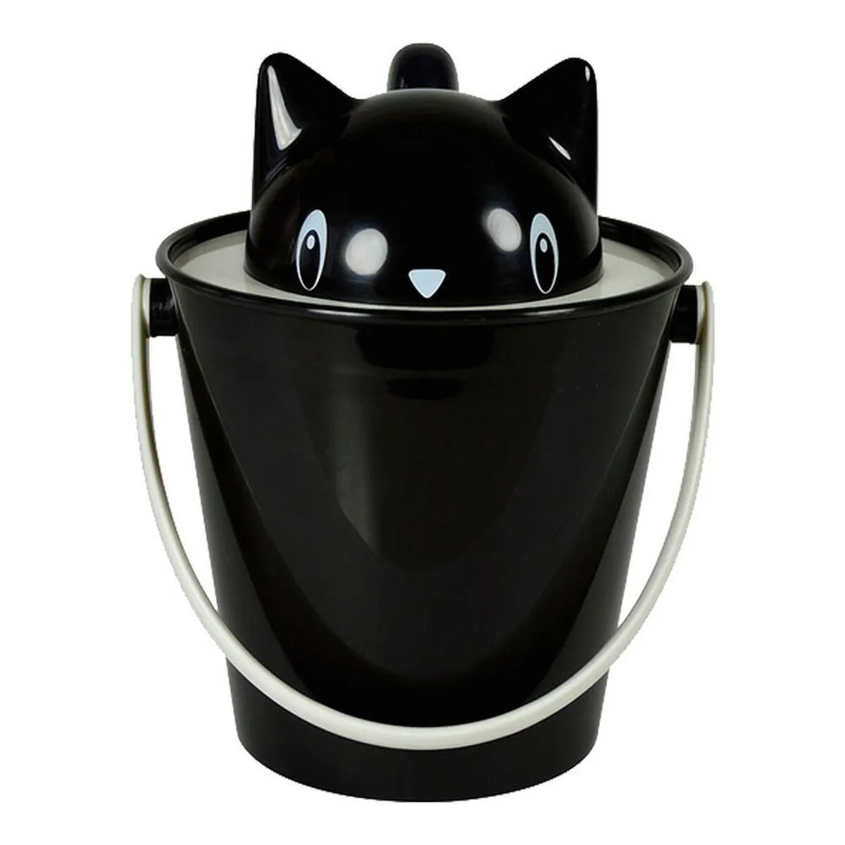 Secchio contenitore United Pets Gatto 20 cm Nero