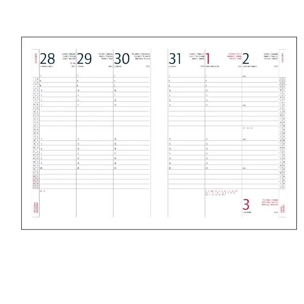 AGENDA DELTA SETTIMANALE 17X24  BLU