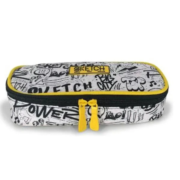 OVAL PENCIL CASE WHITE