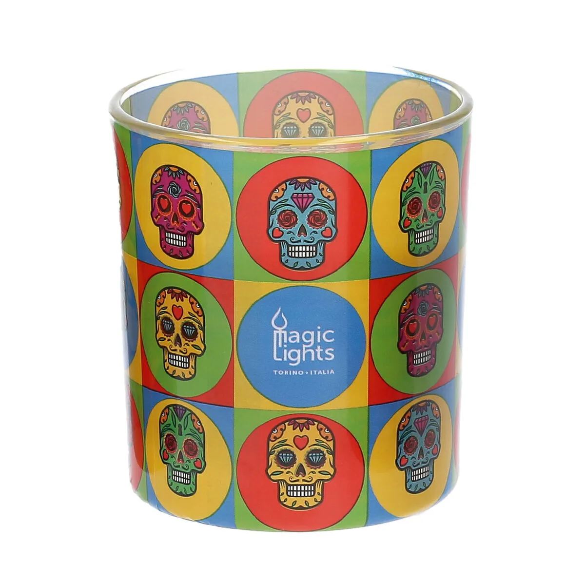 Candela Magic Lights Teschio (7,5 x 8,4 cm)