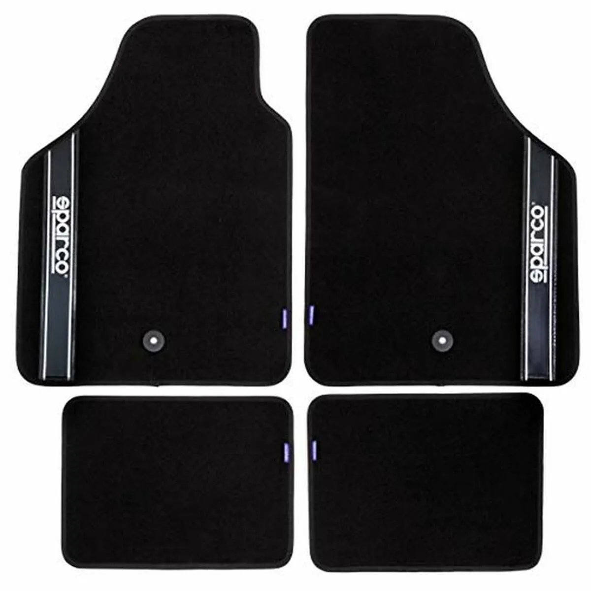 Set di Tappetini per Auto Sparco Strada 2012 B Universale Nero (4 pcs)