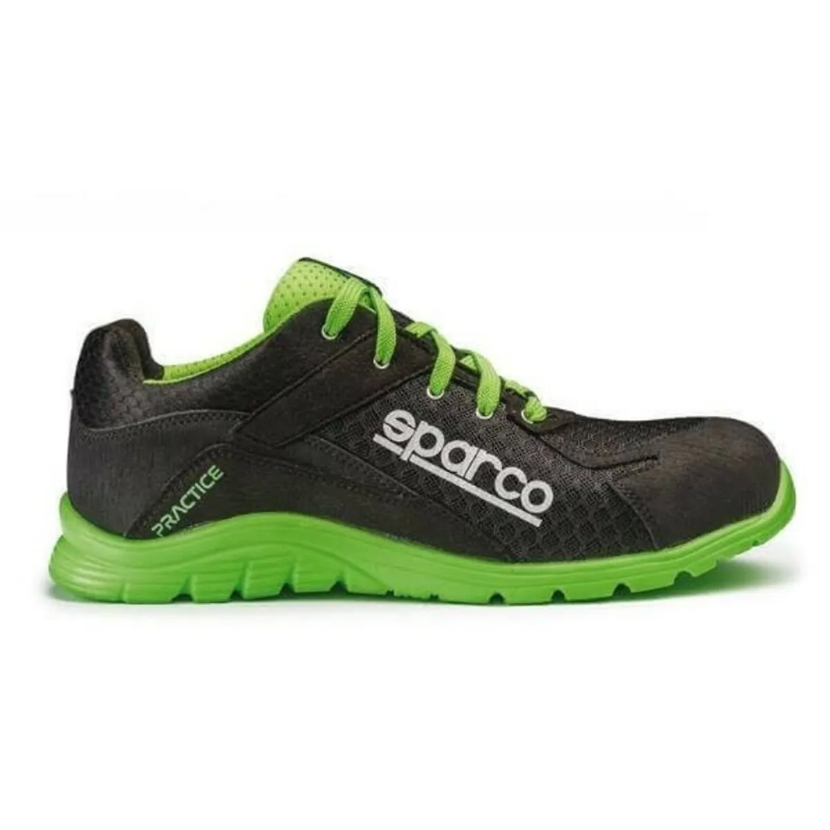 Scarpe di Sicurezza Sparco Practice 07517 Nero/Verde (Taglia 42)