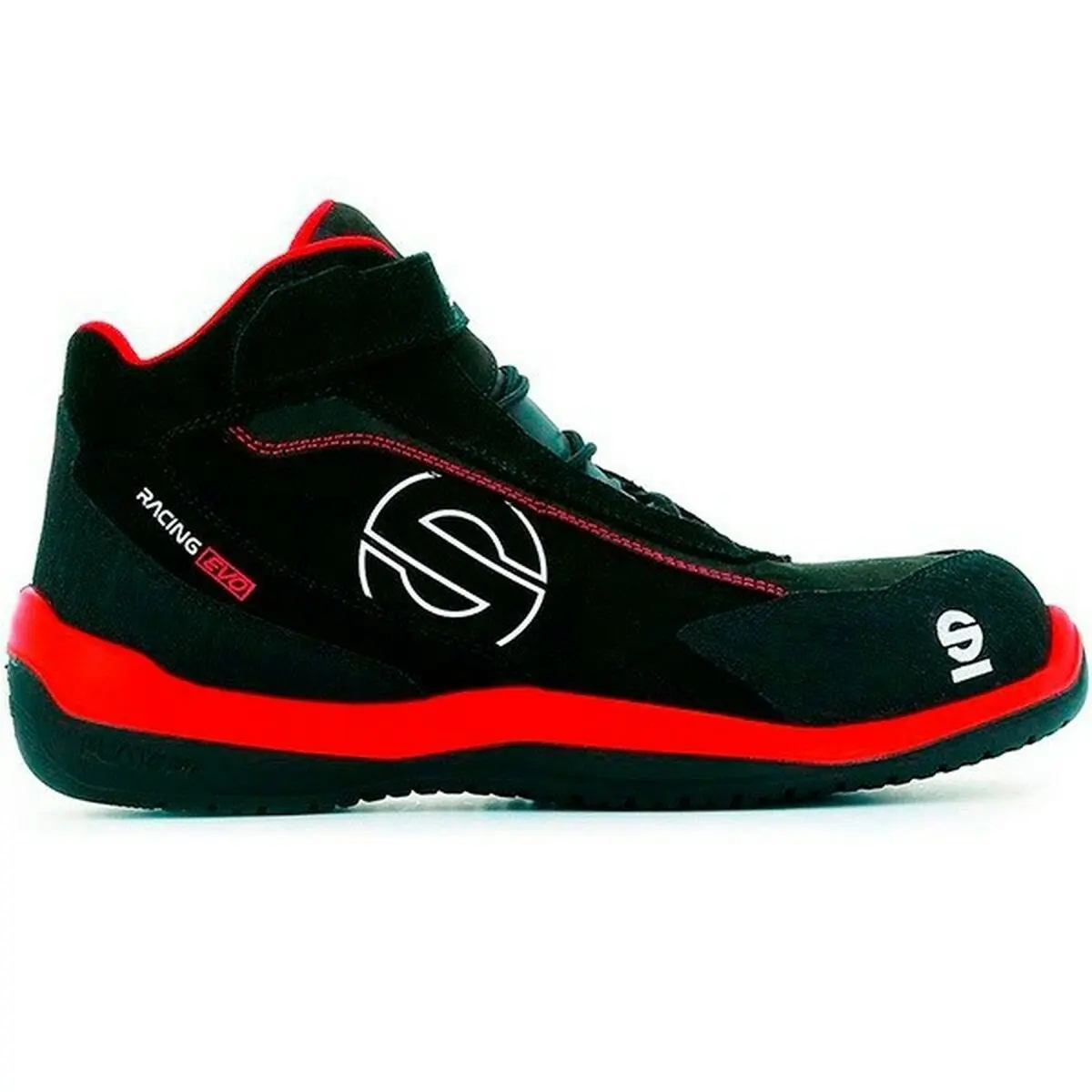 Scarpe di Sicurezza Sparco Racing Evo Losail Bruce Nero Rosso S3 SRC (47)