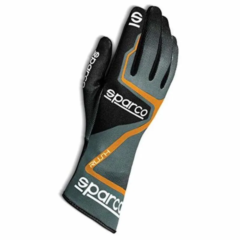 Guanti da guida da uomo Sparco Rush 2020 Grigio (Taglia 8)