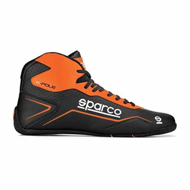 Stivali Racing Sparco K-POLE Arancione/Nero Taglia 42 Nero