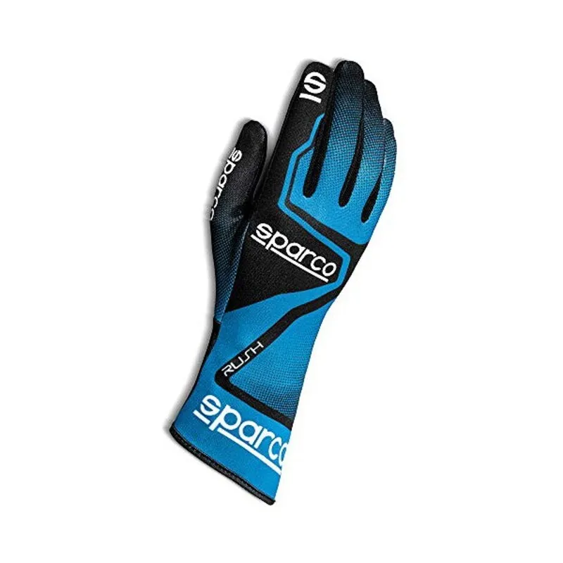 Guanti da guida da uomo Sparco S00255608AZNR Azzurro