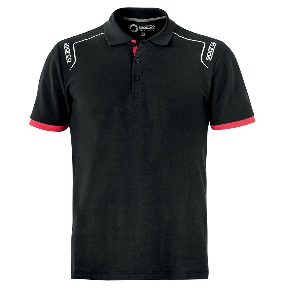 Polo a Maniche Corte Sparco TECH STRETCH Nero M