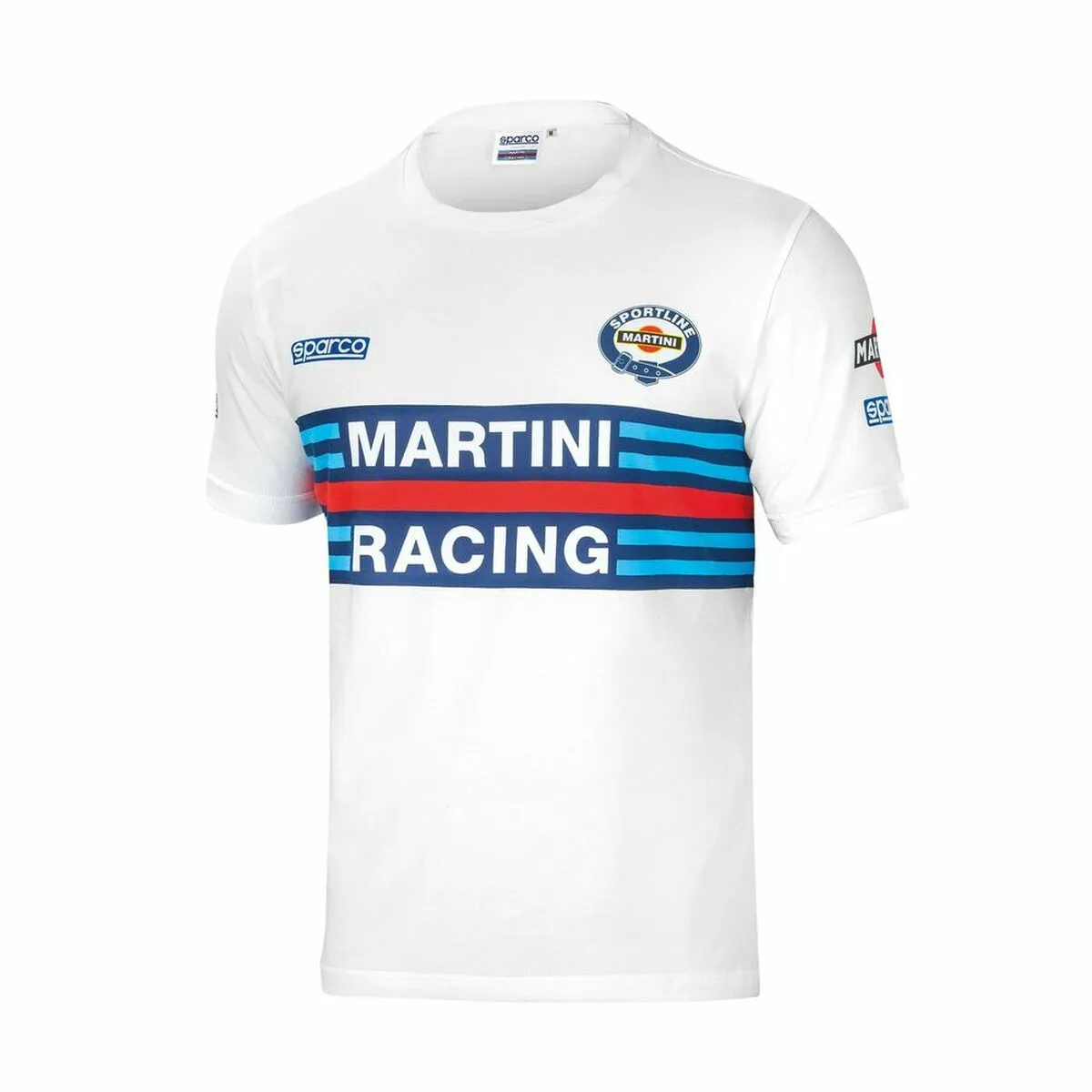 Maglia a Maniche Corte Sparco S01274MRBI1S Bianco