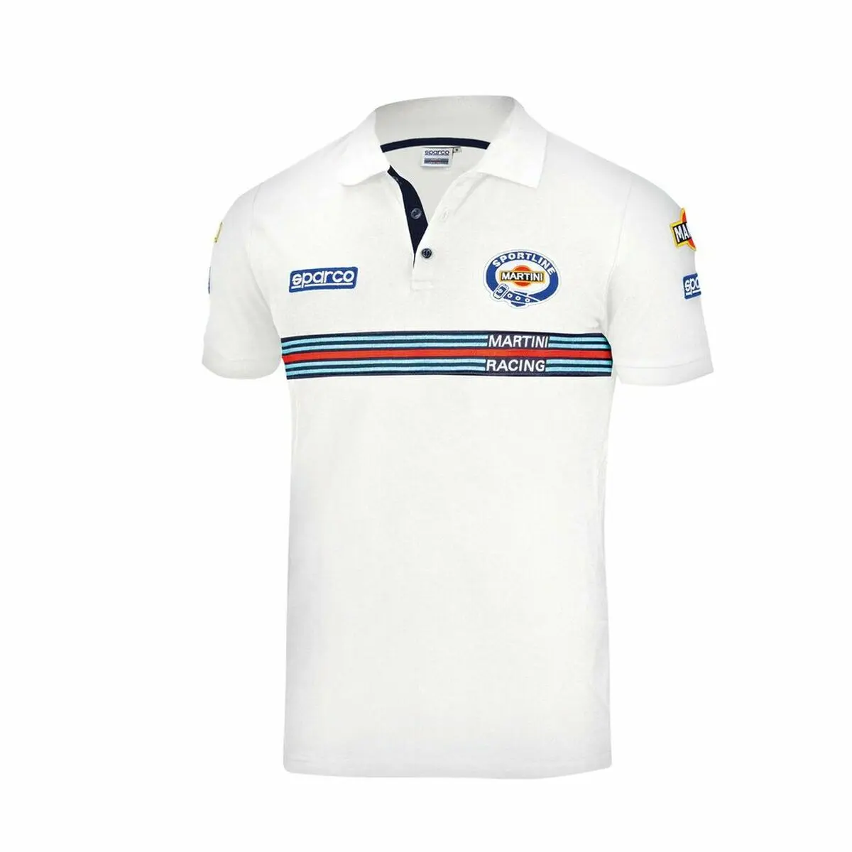 Polo a Maniche Corte Sparco Martini Racing 5XXL Bianco