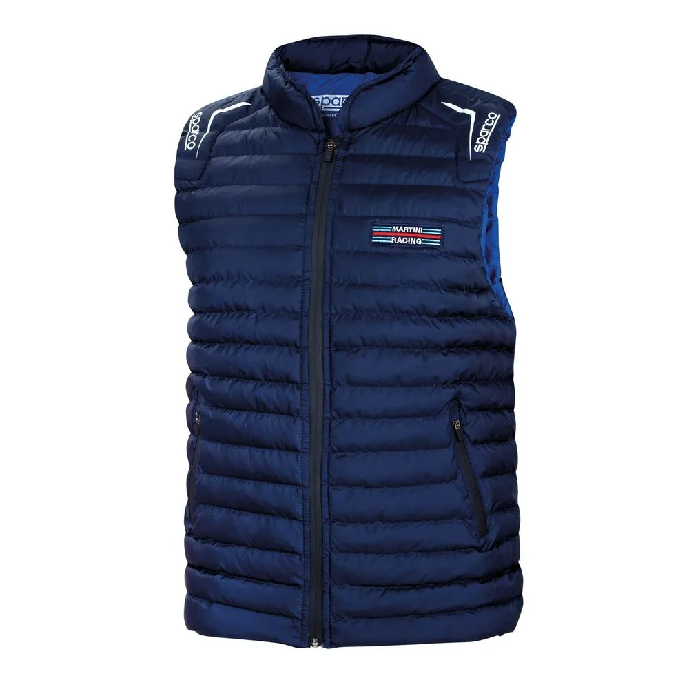 Gilet Imbottito da Uomo Sparco Martini Racing Azzurro Taglia XL