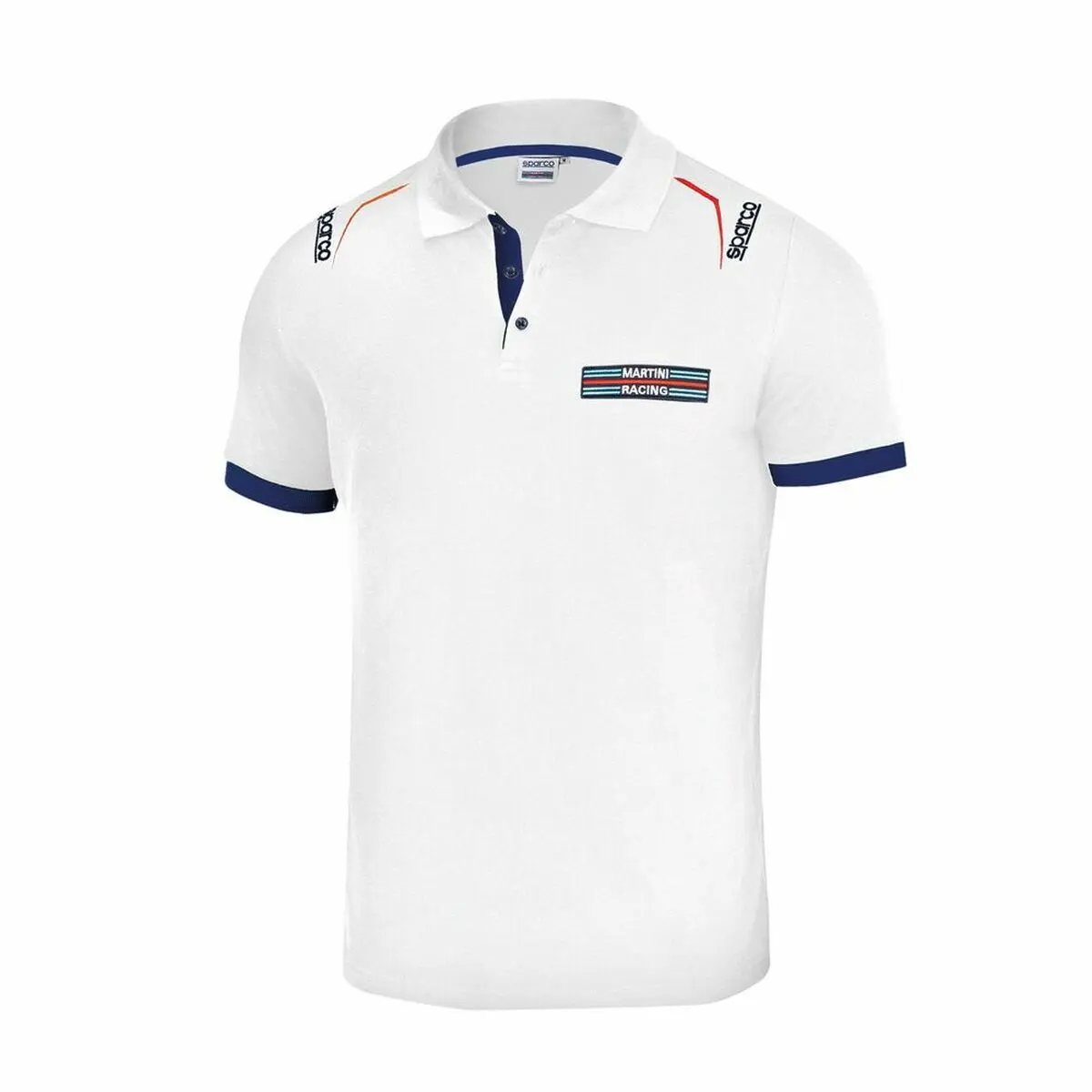 Polo a Maniche Corte Sparco Martini-R Bianco Taglia XXL