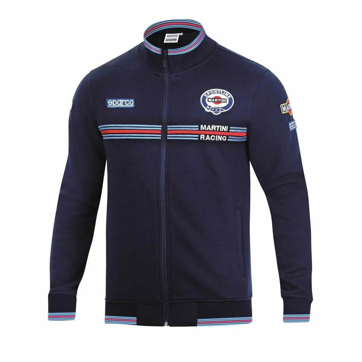 Felpa senza Cappuccio Uomo Sparco Martini Racing Blu Marino