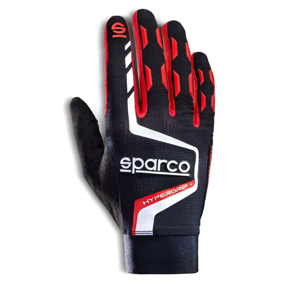 Guanti Sparco HYPERGRIP+ Nero/Rosso 11