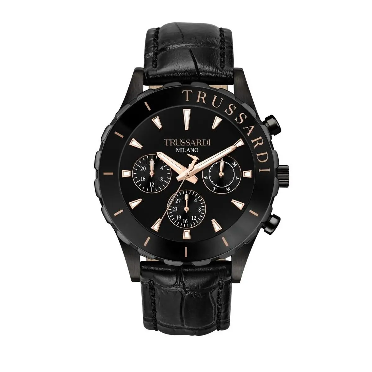 Orologio Uomo Trussardi T-LOGO Nero (Ø 45 mm)