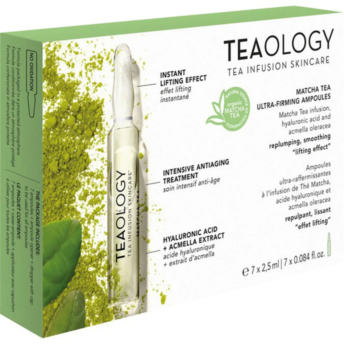 Fiale Effetto Lifting Teaology Matcha Tea Tè Matcha 7 ml (7 x 2,5 ml)