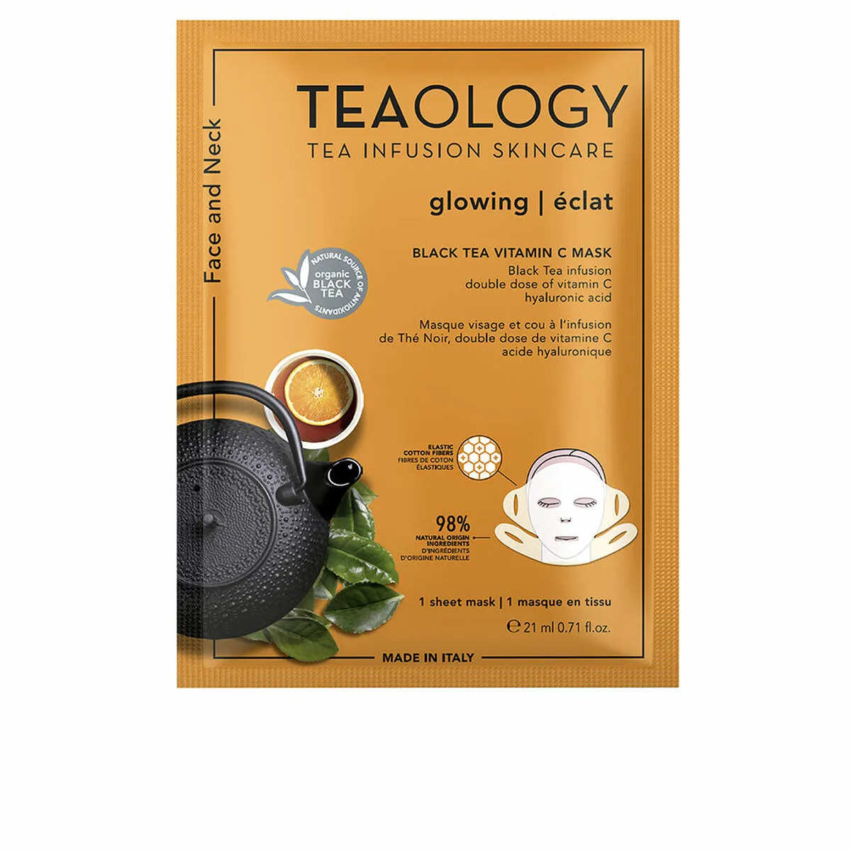 Maschera Viso Teaology Face And Neck C 21 ml