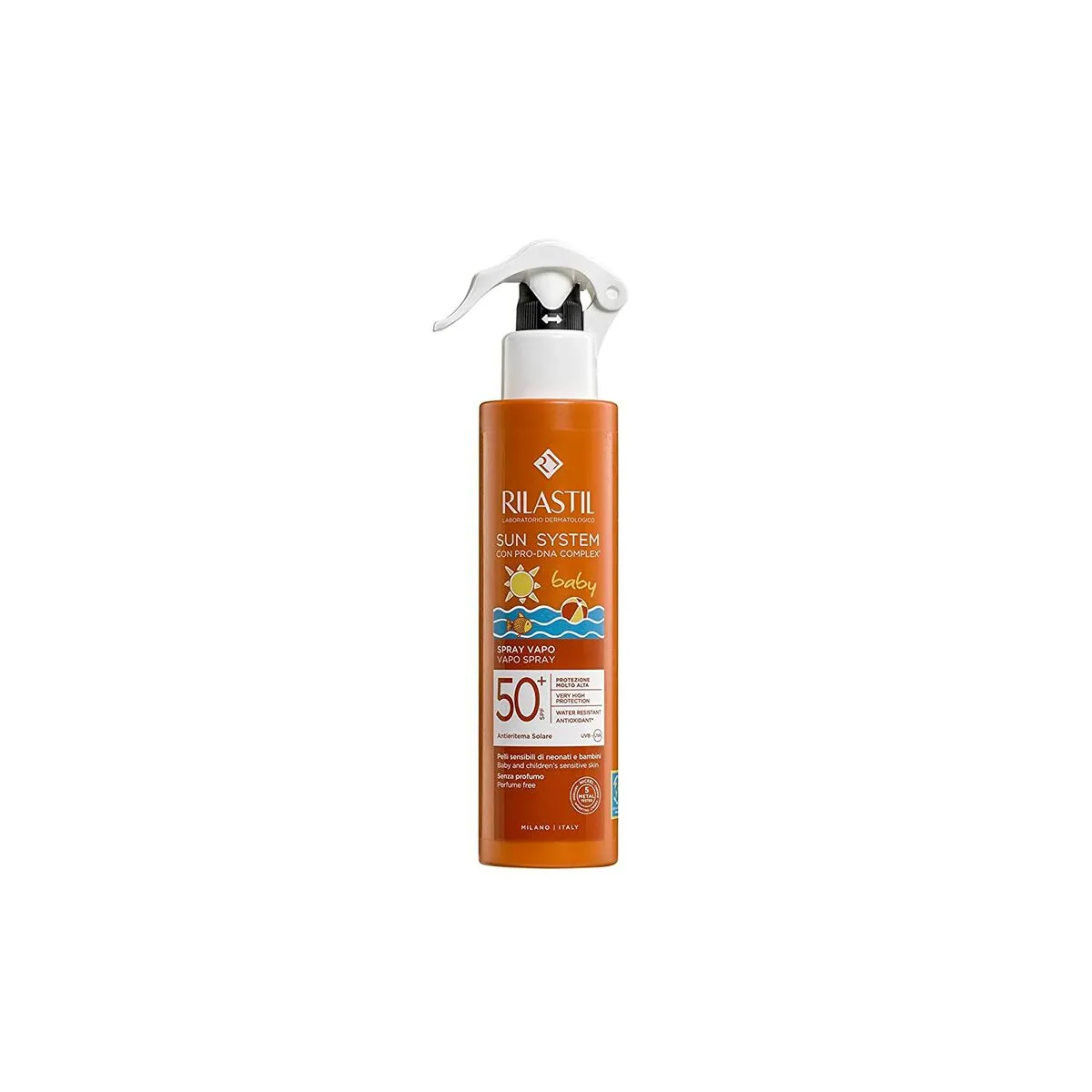 Spray solare per bambini Rilastil Sun System Baby Trasparente 200 ml Spf 50