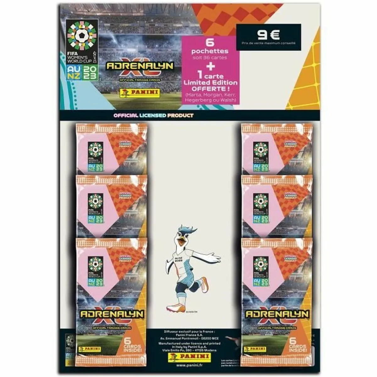 Pacchetto di carte da collezione Panini Adrenalyn XL FIFA Women's World Cup AU/NZ 2023  