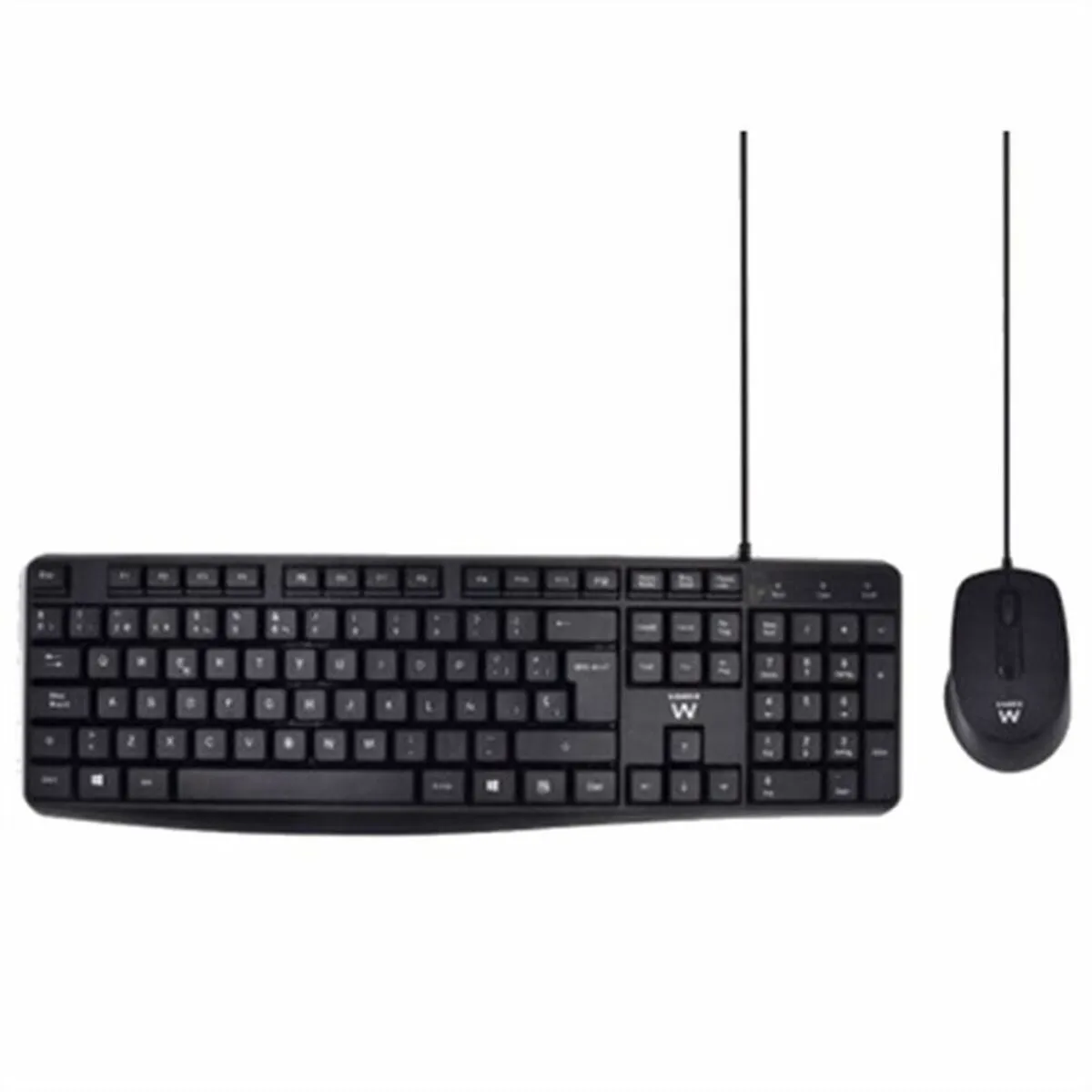 Tastiera e Mouse Ewent EW3006 Nero Qwerty in Spagnolo