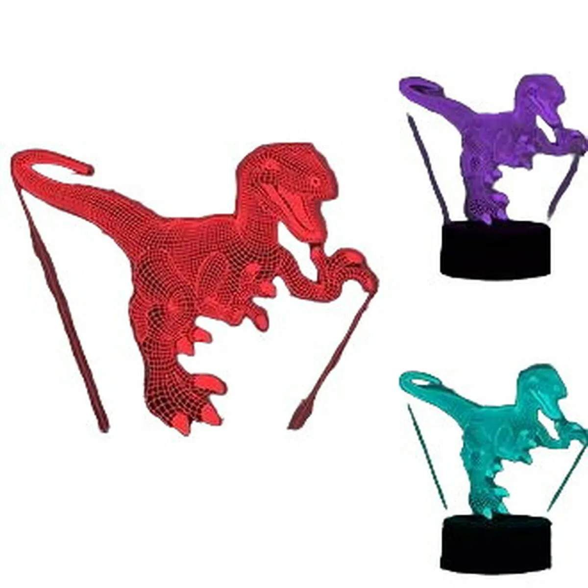 Lampada a LED iTotal 3D Dinosauro Plastica 4 W 20 x 15 x 5 cm