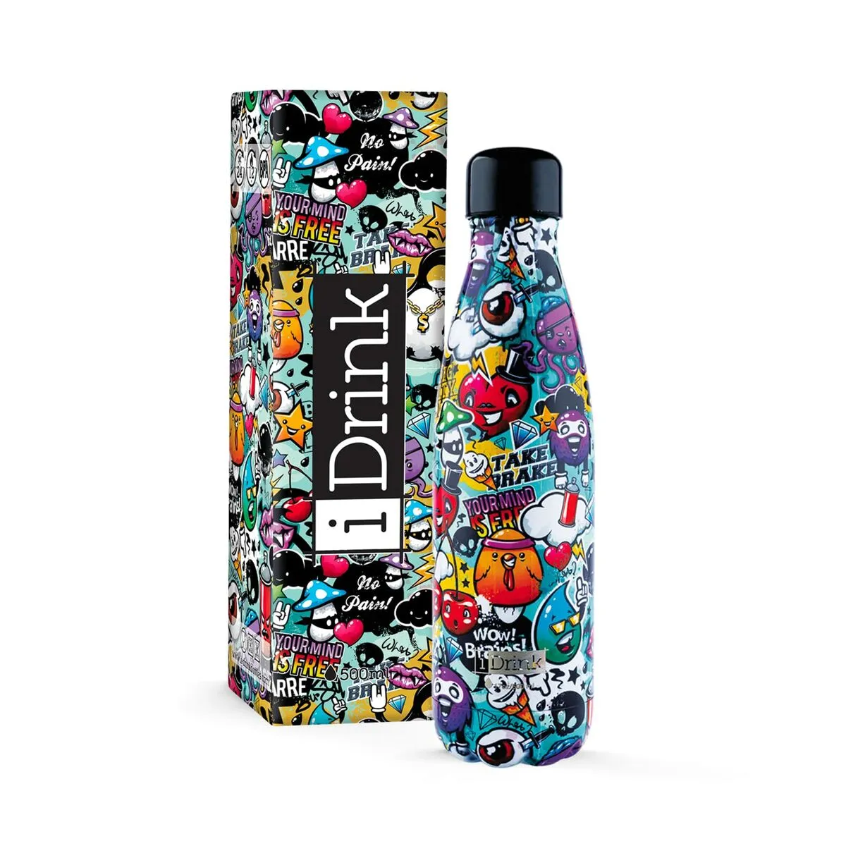 Bottiglia Térmica iTotal i-Drink Graffiti Acciaio inossidabile 500 ml