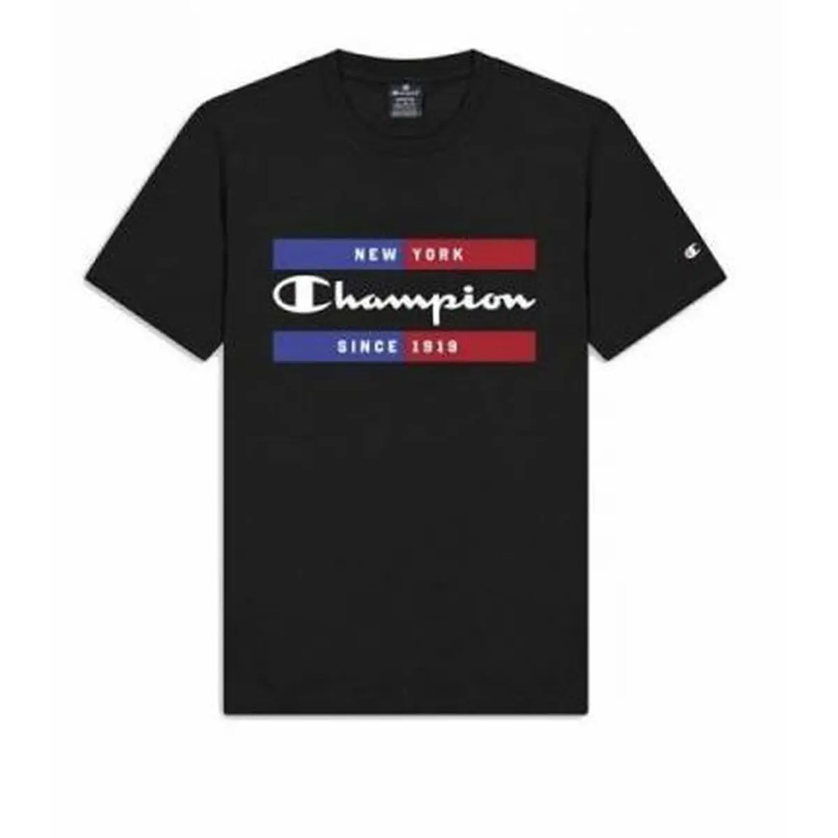 Maglia a Maniche Corte Uomo Champion Nero