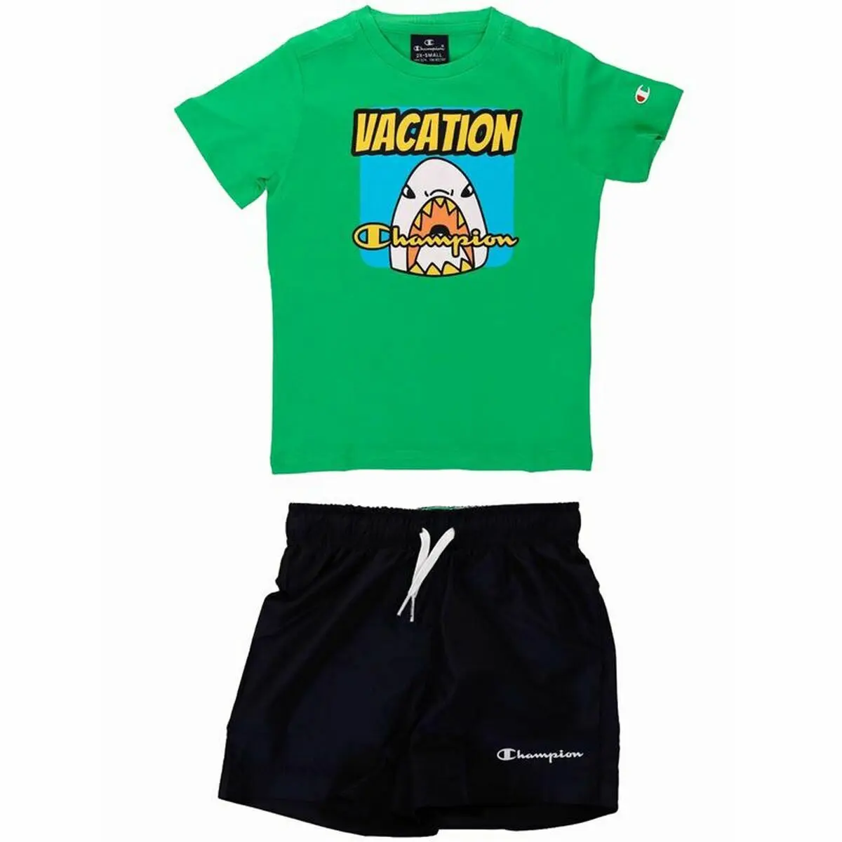 Completo Sportivo per Bambini Champion Verde 2 Pezzi