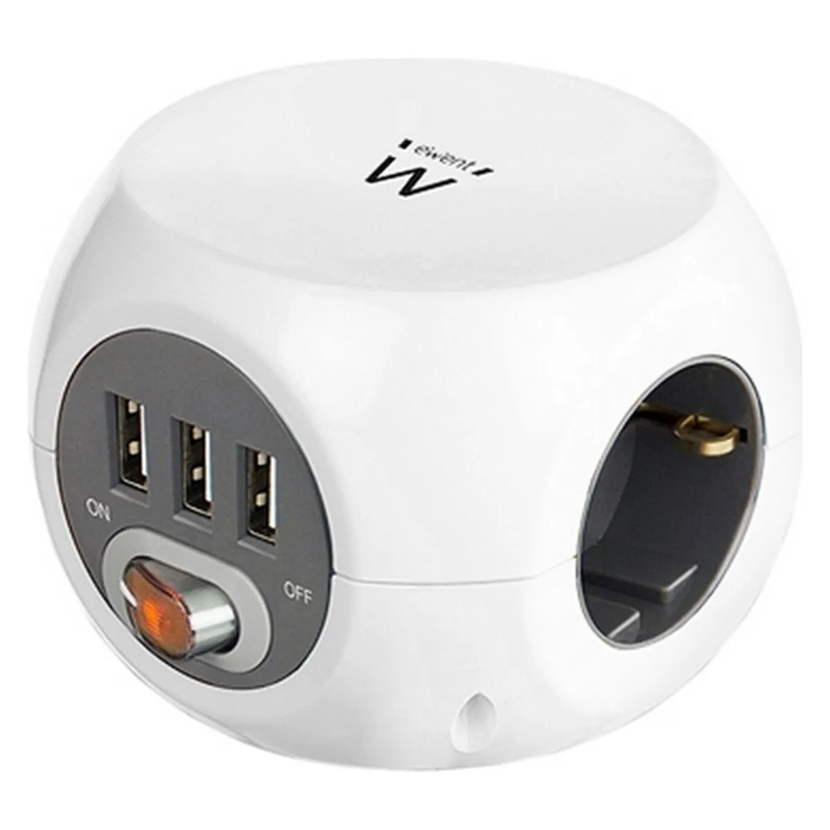 Multipresa Cubo Ewent EW3939 USB 5V 2A Bianco