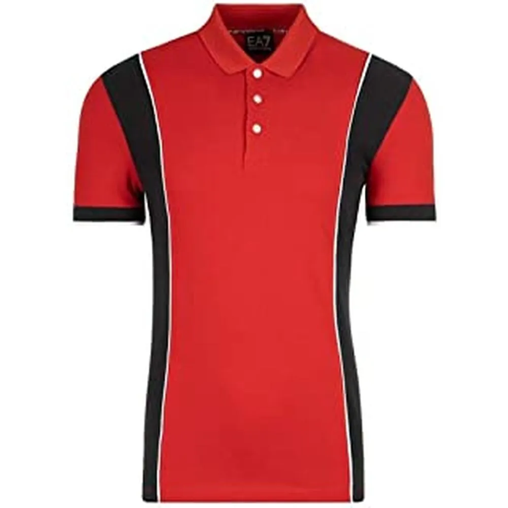 Polo a Maniche Corte Uomo Armani Jeans 3GPF81 PJ61Z C1450 Rosso Cotone (M)