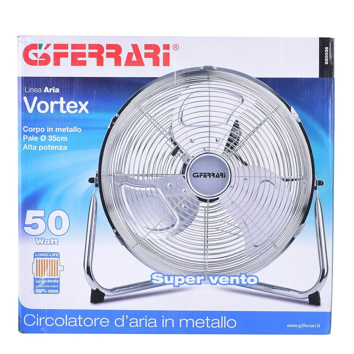 Ventilatore da Tavolo G3Ferrari G50038 Argentato