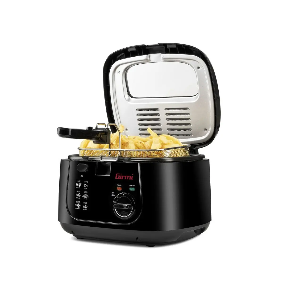 Friggitrice ad Aria Girmi FG2100 Nero 1800 W 2,5 L