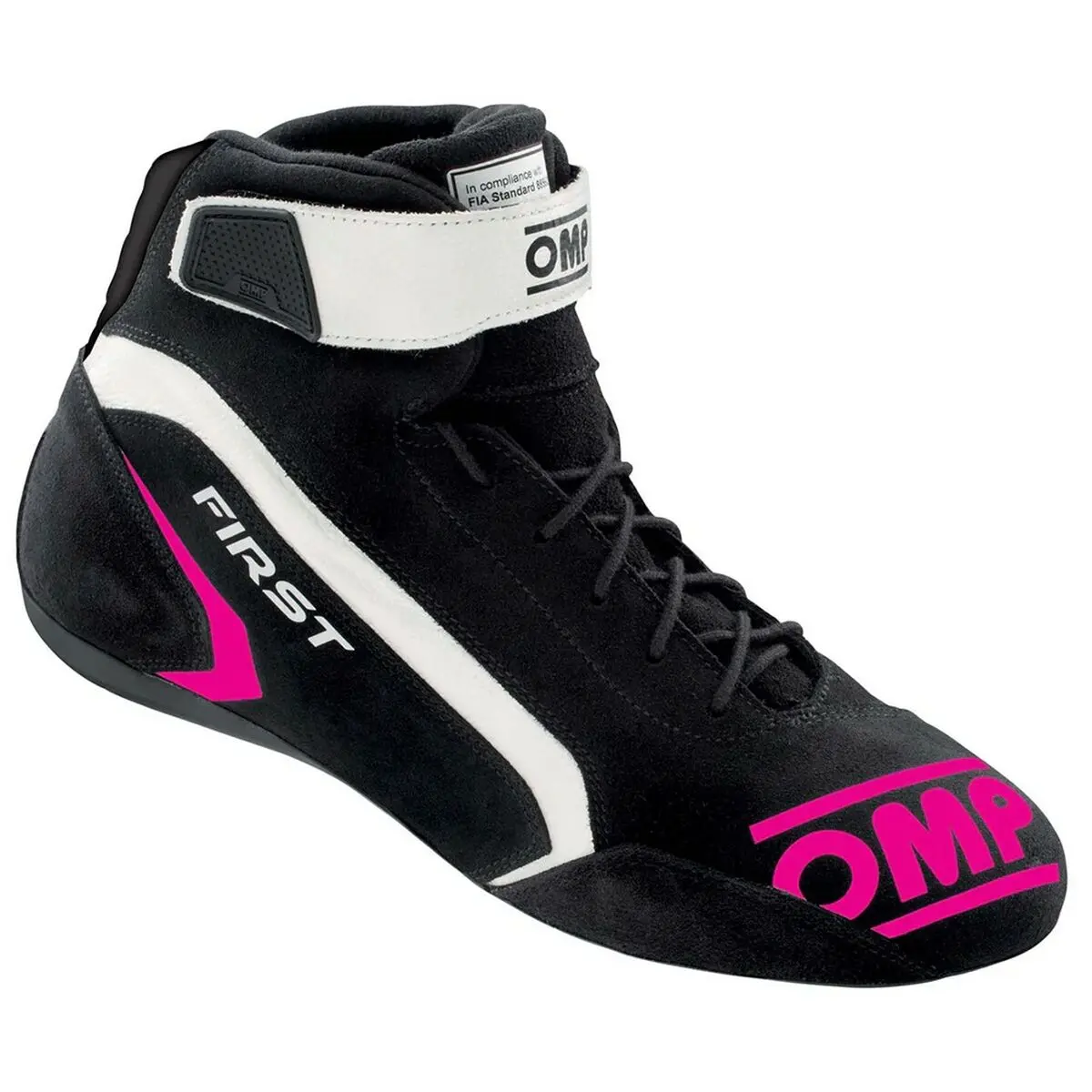 Stivali Racing OMP FIRST Nero Fucsia 40