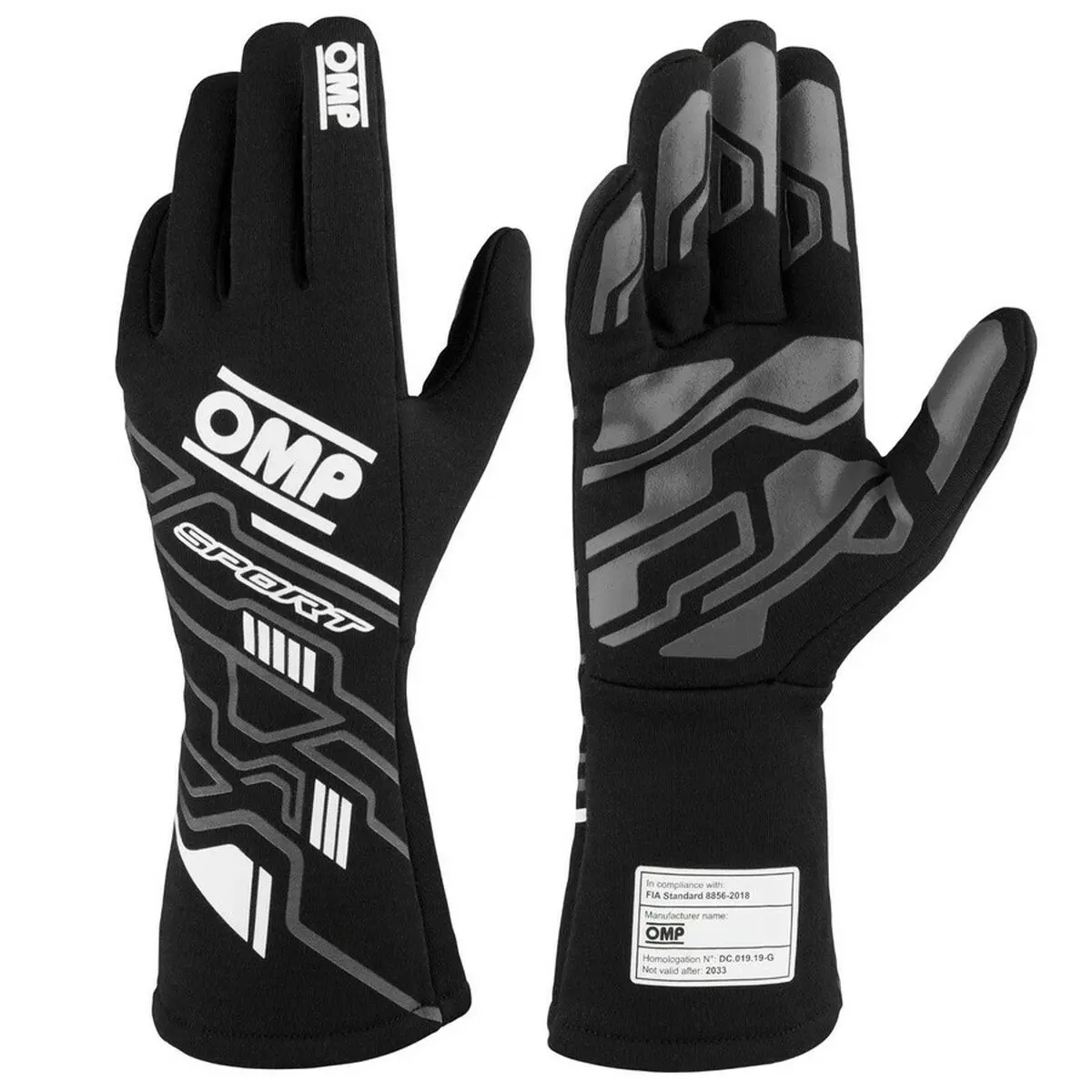 Guanti Karting OMP OMPIB0-0777-A01-076-XS Bianco Nero XS