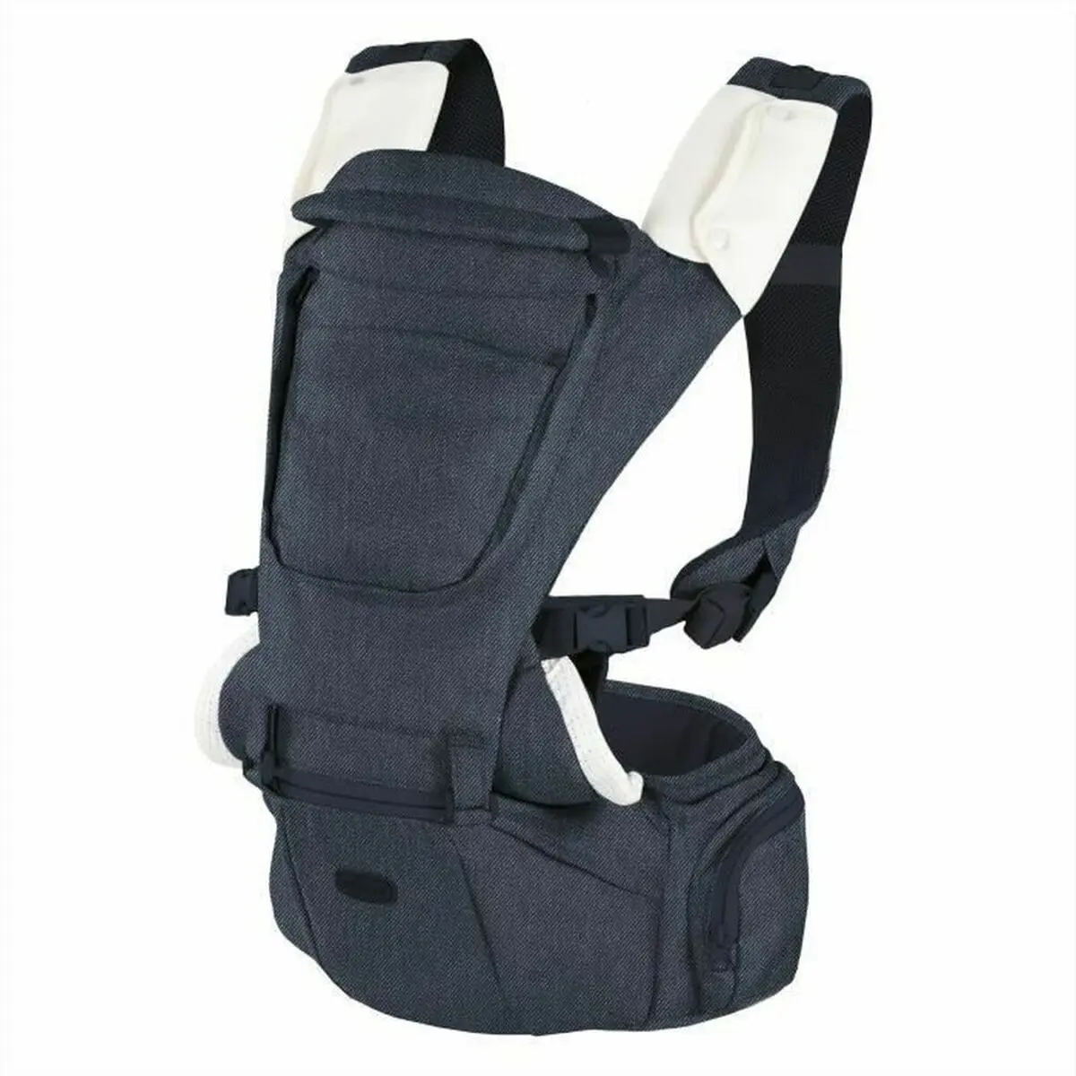 Zaino Porta bambino Chicco Baby Carrier Hip Seat Denim + 0 Anni