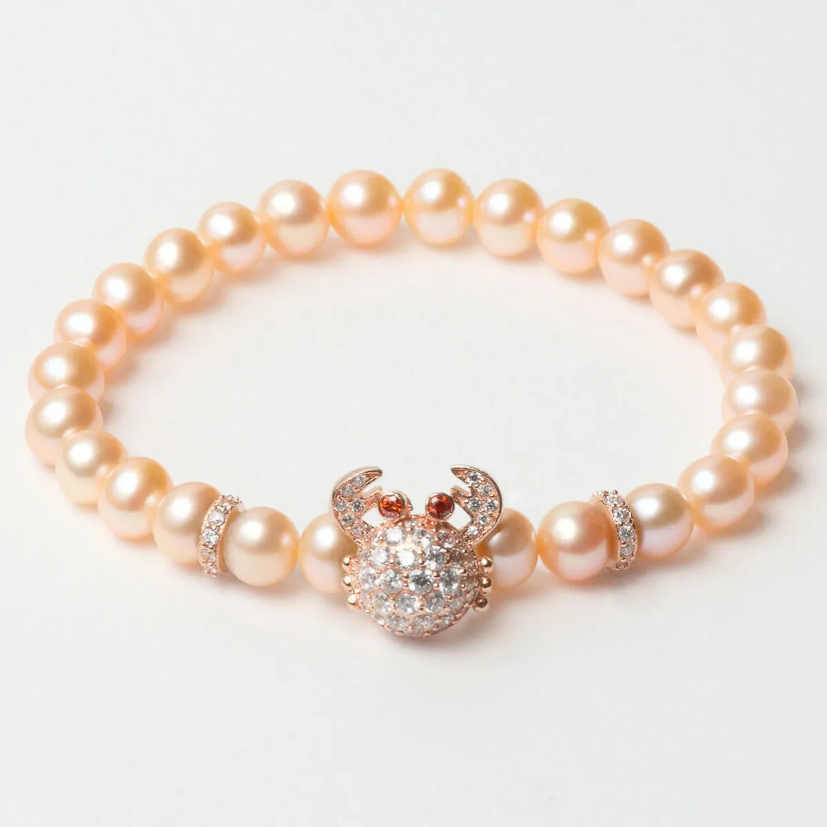 Bracciale Donna Lancaster JLA-BR-CRAB-2-PE Arancio Argento puro 16 mm Rosa