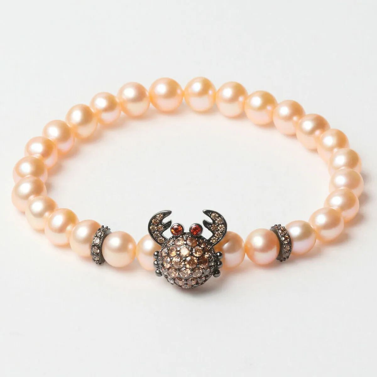 Bracciale Donna Lancaster JLA-BR-CRAB-4-PE Marrone Arancio Argento puro 16 mm