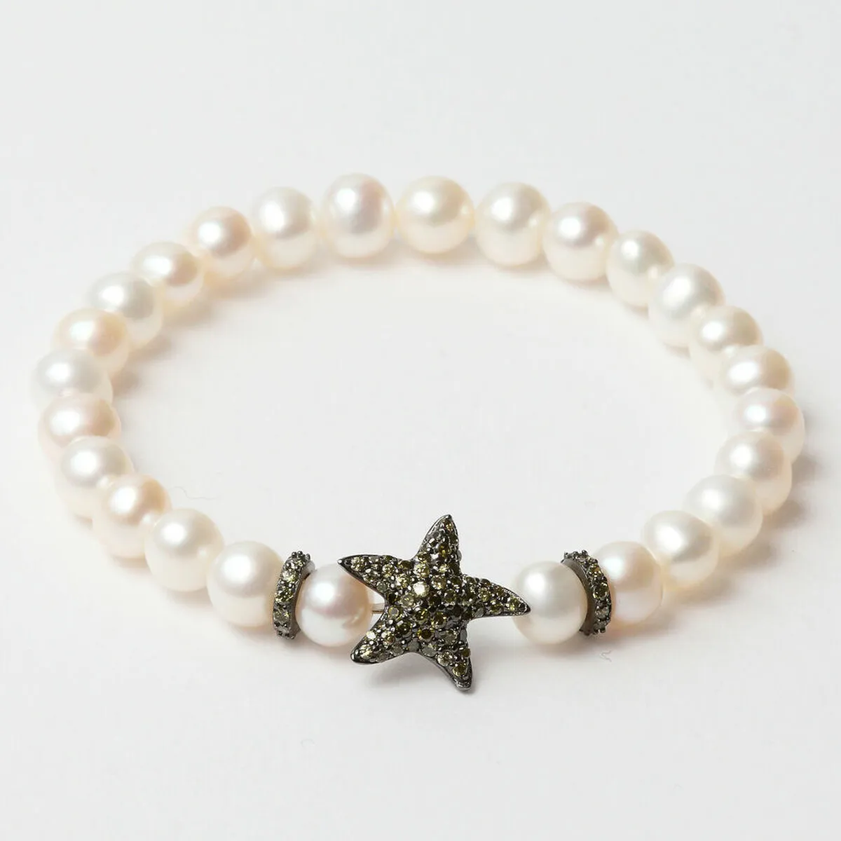 Bracciale Donna Lancaster JLA-BR-STAR-3-WH Bianco Verde Argento puro 16 mm