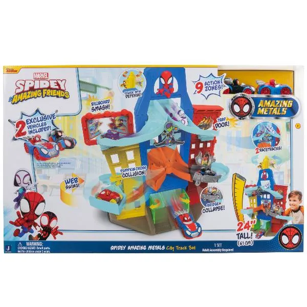 SPIDEY CITY PLAYSET +2VEICOLI