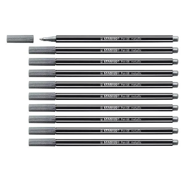 CF10 STABILO PEN68METALLIC ARGEN