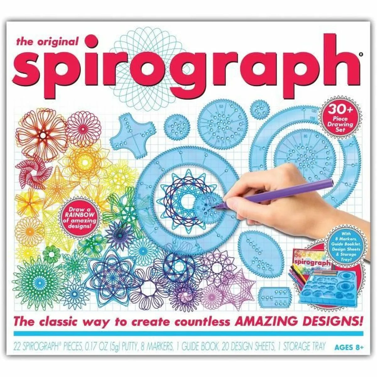 Set da Disegno Spirograph Silverlit 30 Pezzi