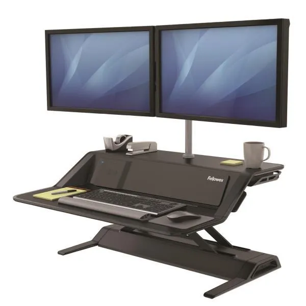 SIT STAND LOTUS DX WORKSTATION NERO