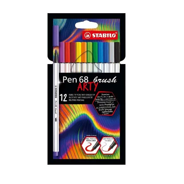 AST12 PEN 68 BRUSH WLT ARTY