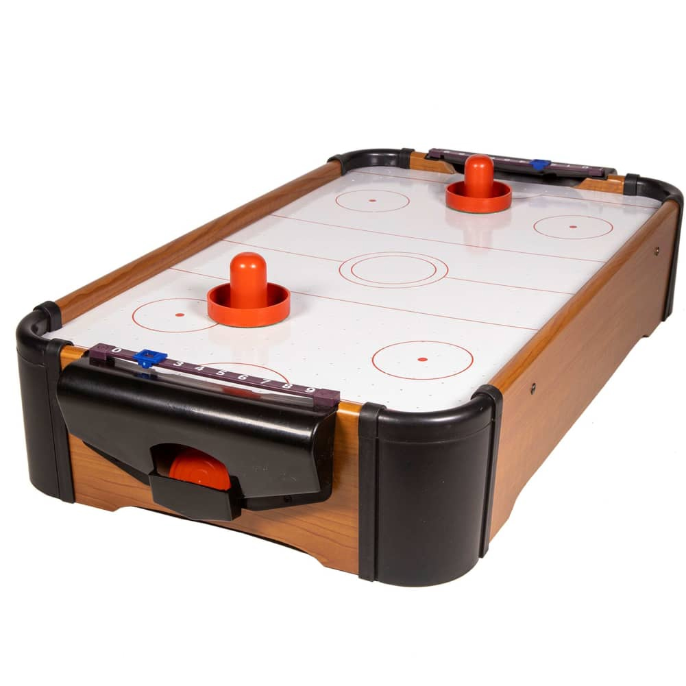 Air Hokey da Tavolo Giocattolo con Segnapunti Set Gioco Portatile 36x24x28 cm (1)