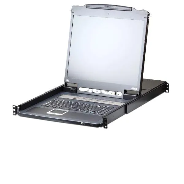 16-PORT SINGLE RAIL 17" LCD KVM