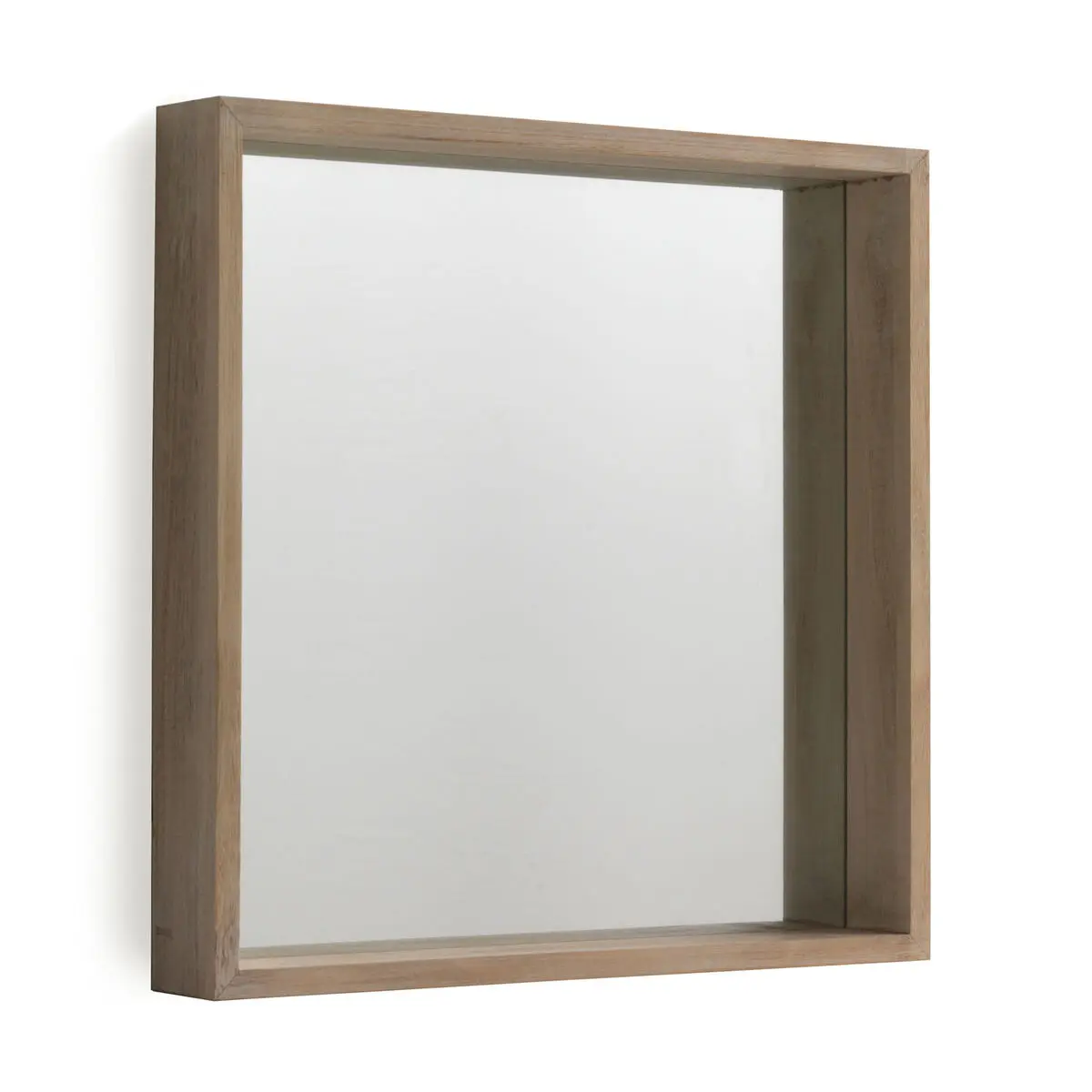 Specchio da parete Alexandra House Living Naturale 60 x 60 x 9 cm