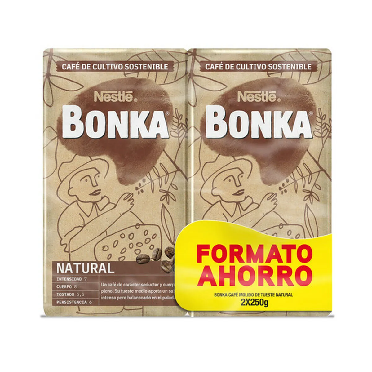 Caffè Macinato Bonka 2 x 250 g Naturale