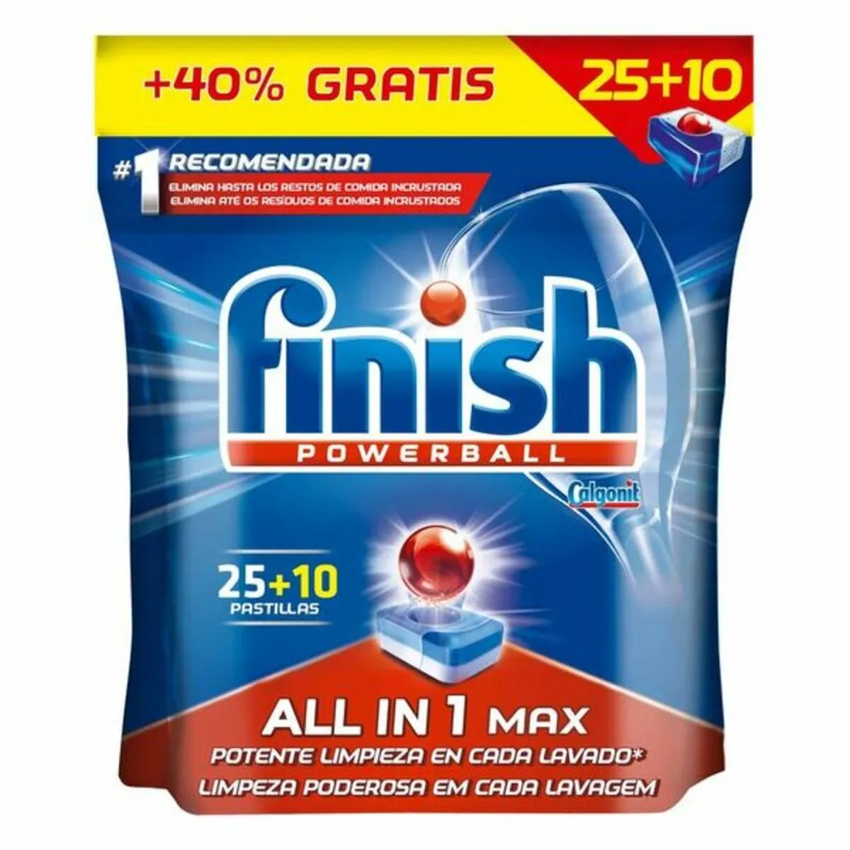 Pastiglie per Lavastoviglie Finish Regular All in One (35 unità)