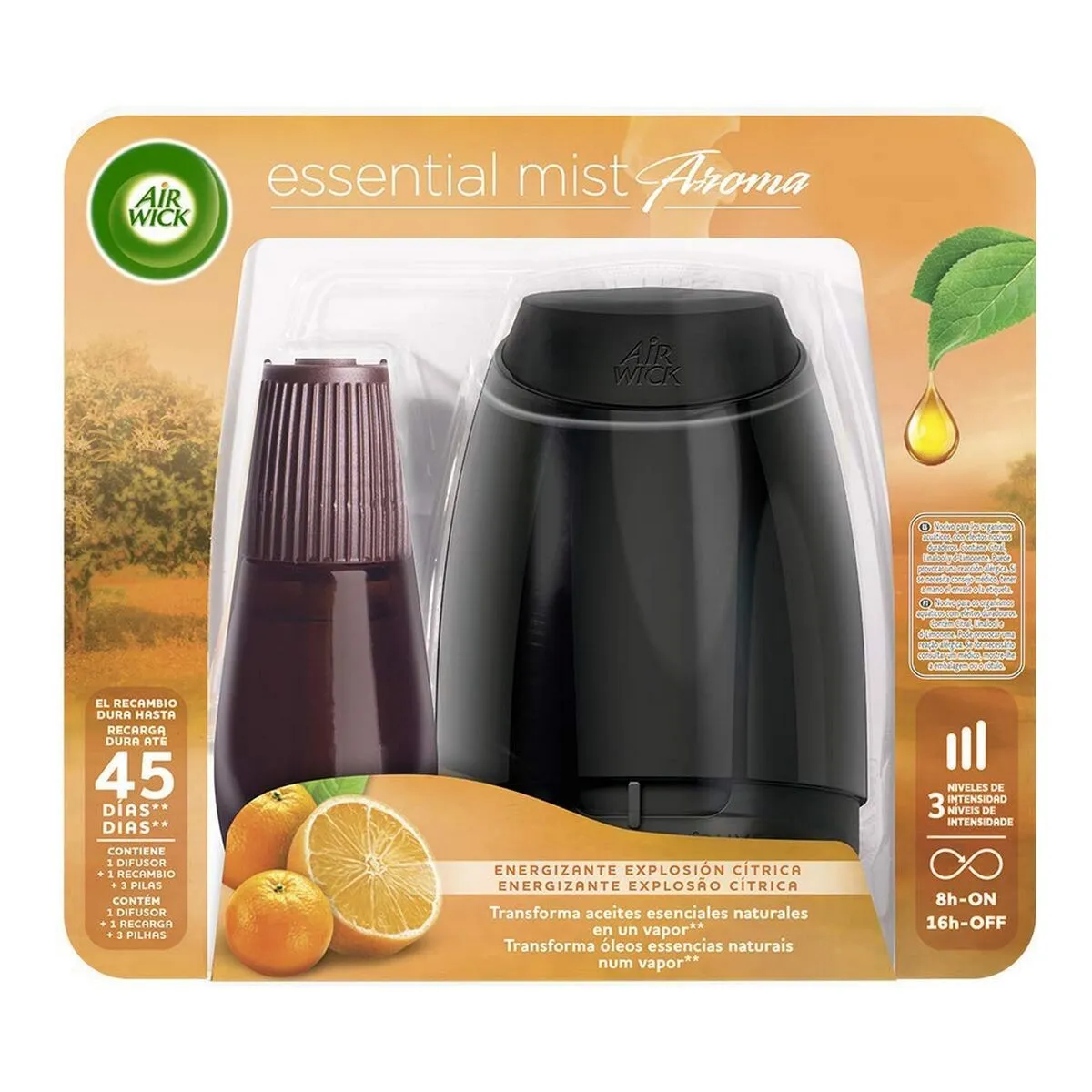 Diffusore Elettrico Per Ambienti Con Ricambio Essential Mist Air Wick (20 ml)