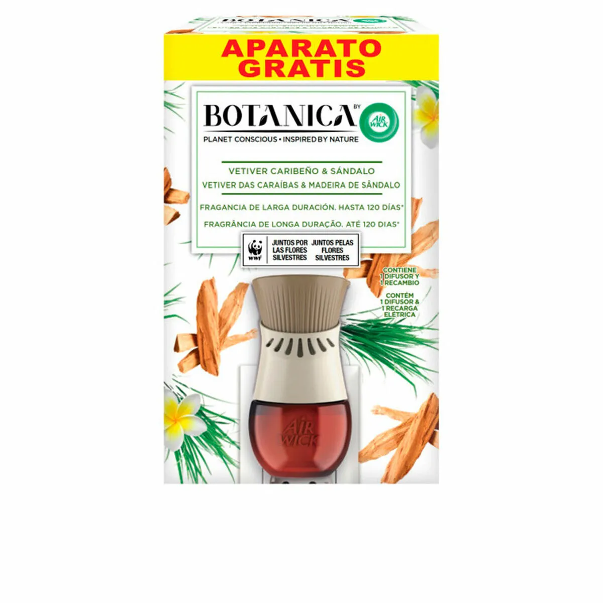 Diffusore Elettrico Per Ambienti Air Wick Botanica Sandalo Vetiver 19 ml